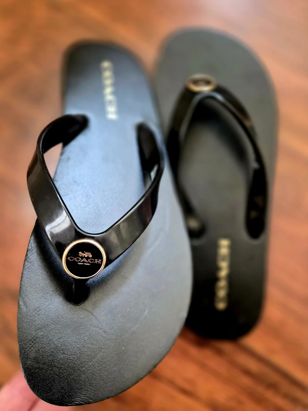 Coach Black Zayn Flip Flop